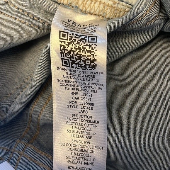 NWT FRAME Jeans - $218 retail 💙 - Picture 7 of 7